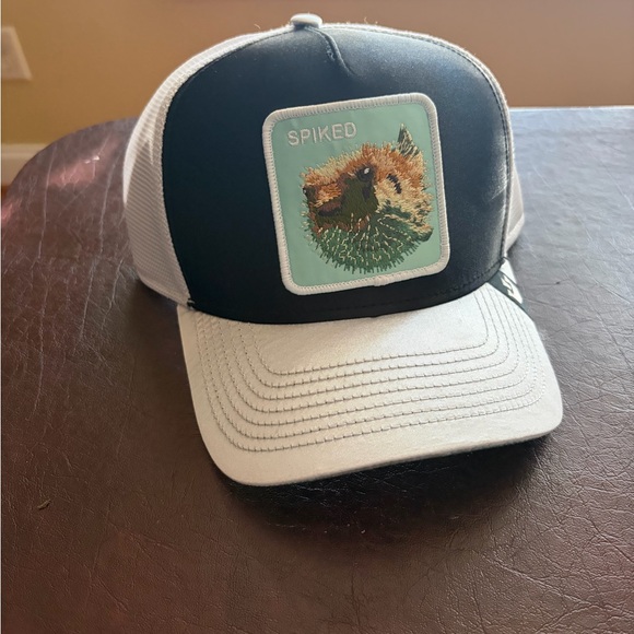 Goorin Bros Spiked Trucker Baseball Cap Gray Black New With Tags - Picture 5 of 6